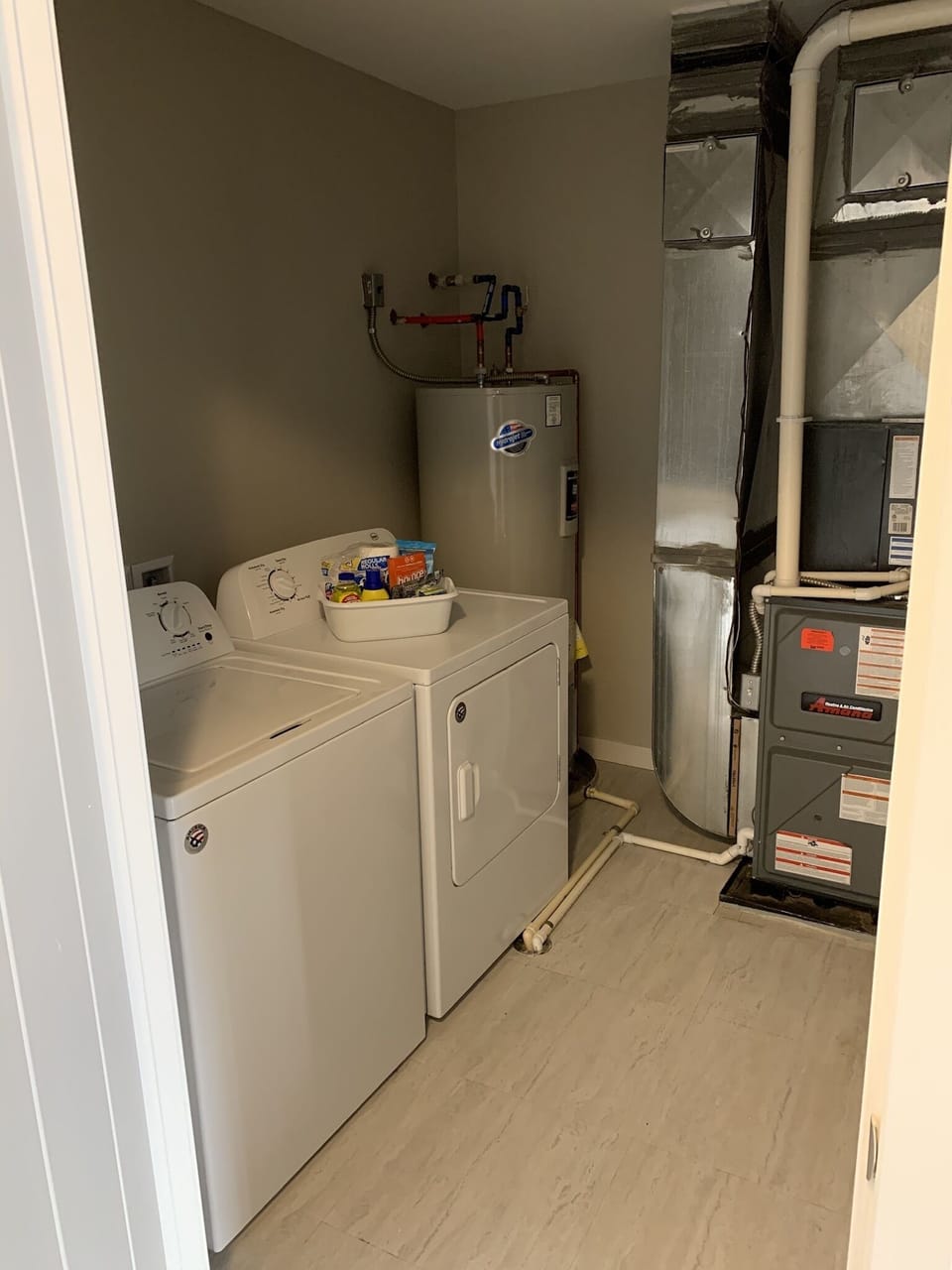 Laundry Room w/ Full size Washer and Dryer