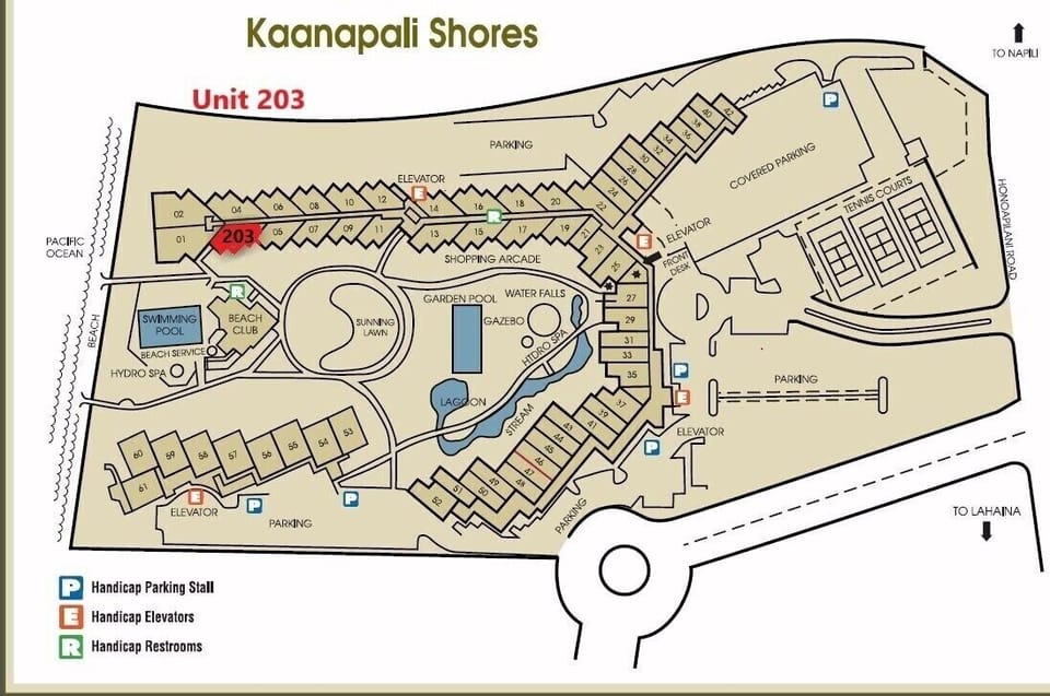 Resort Map, Red Unit is 203