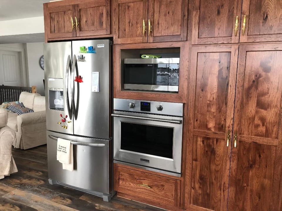 Brand new stainless steel appliances