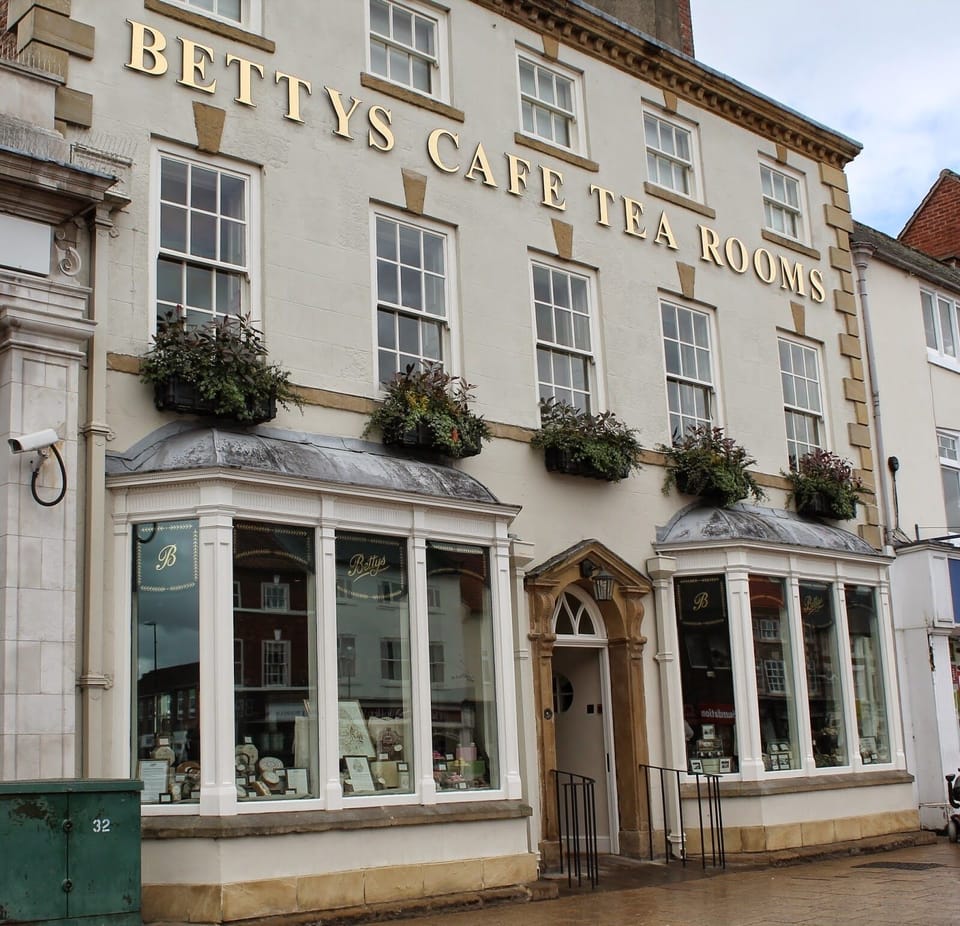 Bettys Tea Rooms Northallerton, 20 minutes drive