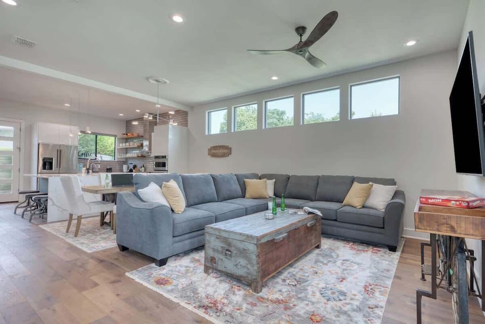 Open Concept with Kitchen open to Dining and Living