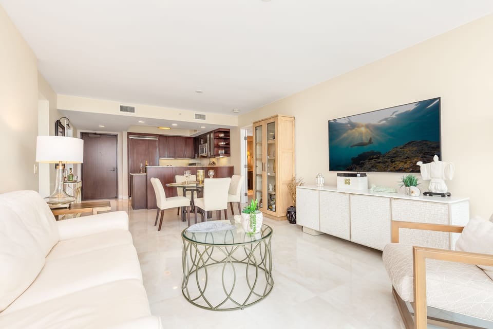 Contemporary Condo with Flat Screen TV