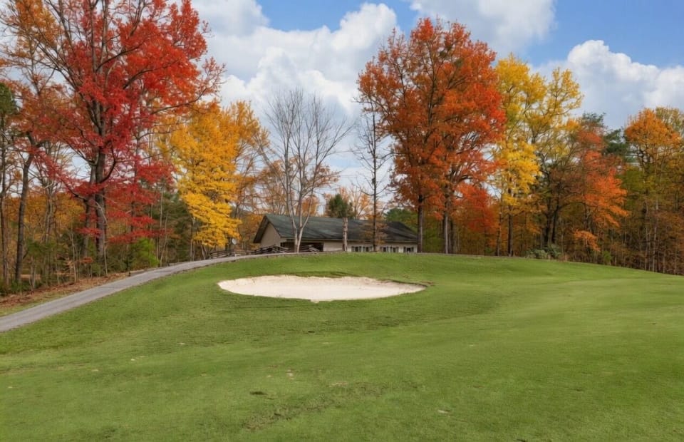 Home located on 13th green Bald Mountain Golf Course