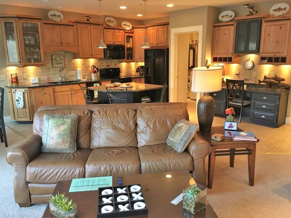 Kitchen viewed from living room