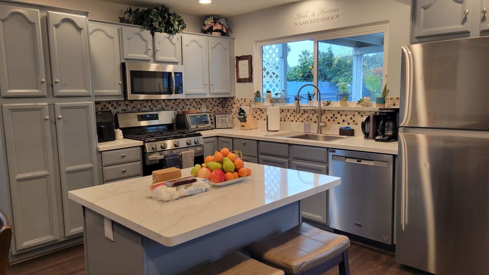 Our kitchen has most of the things you need to make family meals