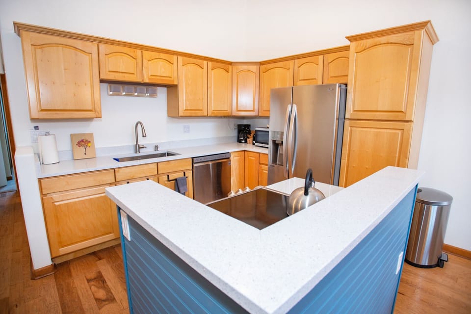 Fully stocked kitchen 