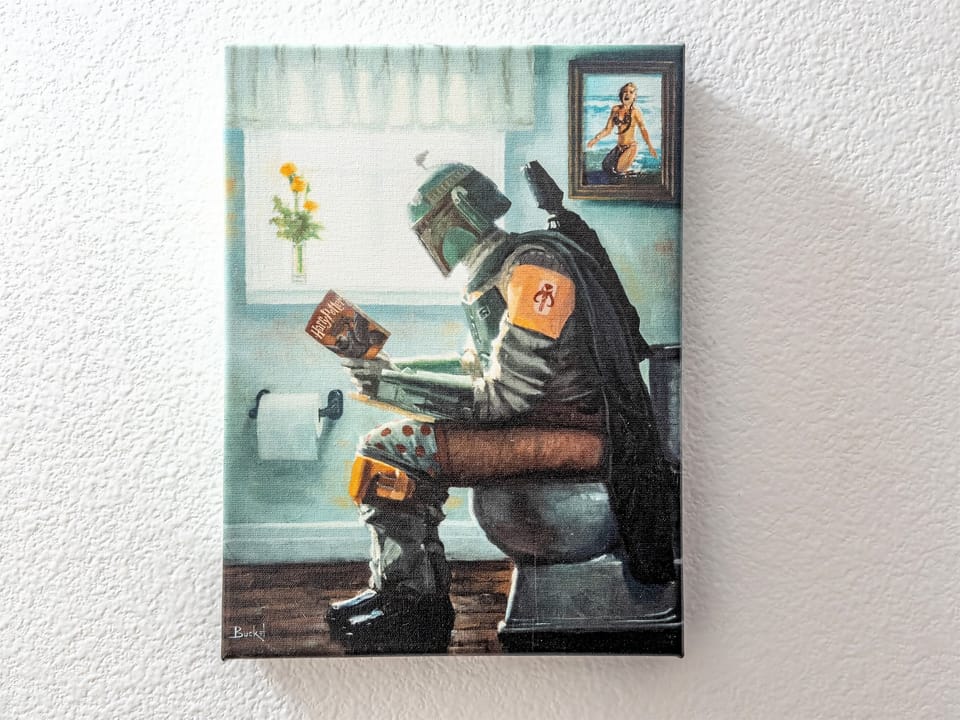 Boba Fett is nearby to guard Han...