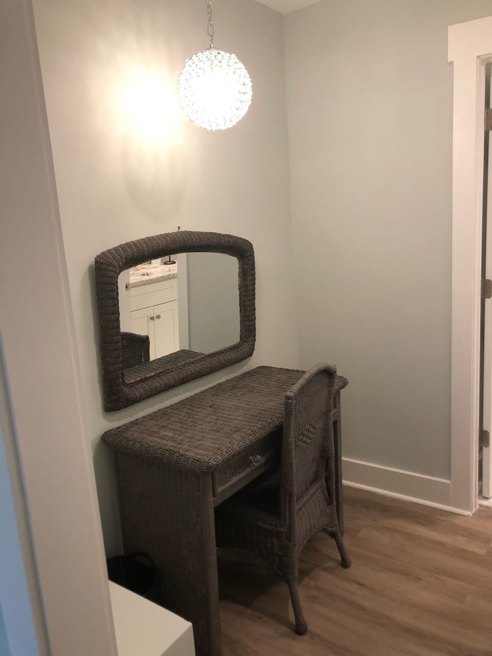 Cute little dressing area in the master means everyone has plenty of space!