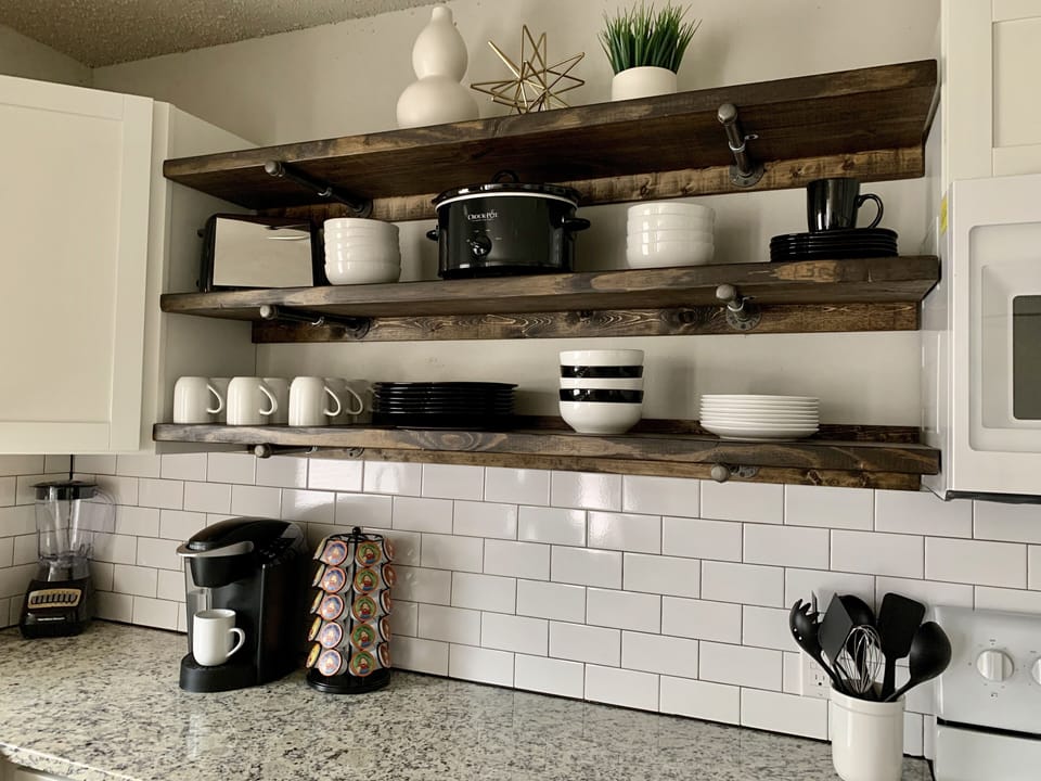 Open shelving