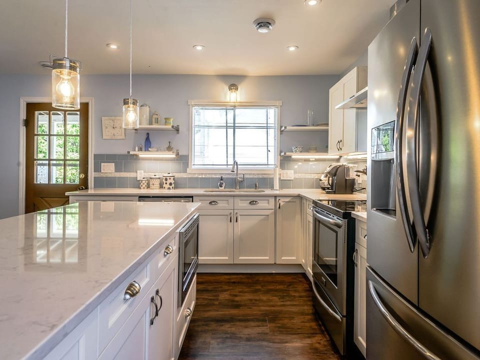 New stainless steel appliances