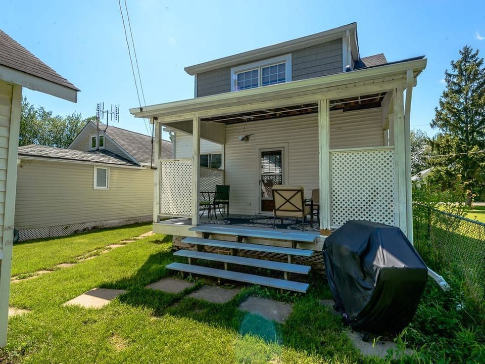 Covered back porch