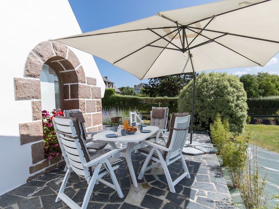 Plant, Table, Furniture, Chair, Outdoor Table, Flowerpot, Shade, Outdoor Furniture, Umbrella, Tree