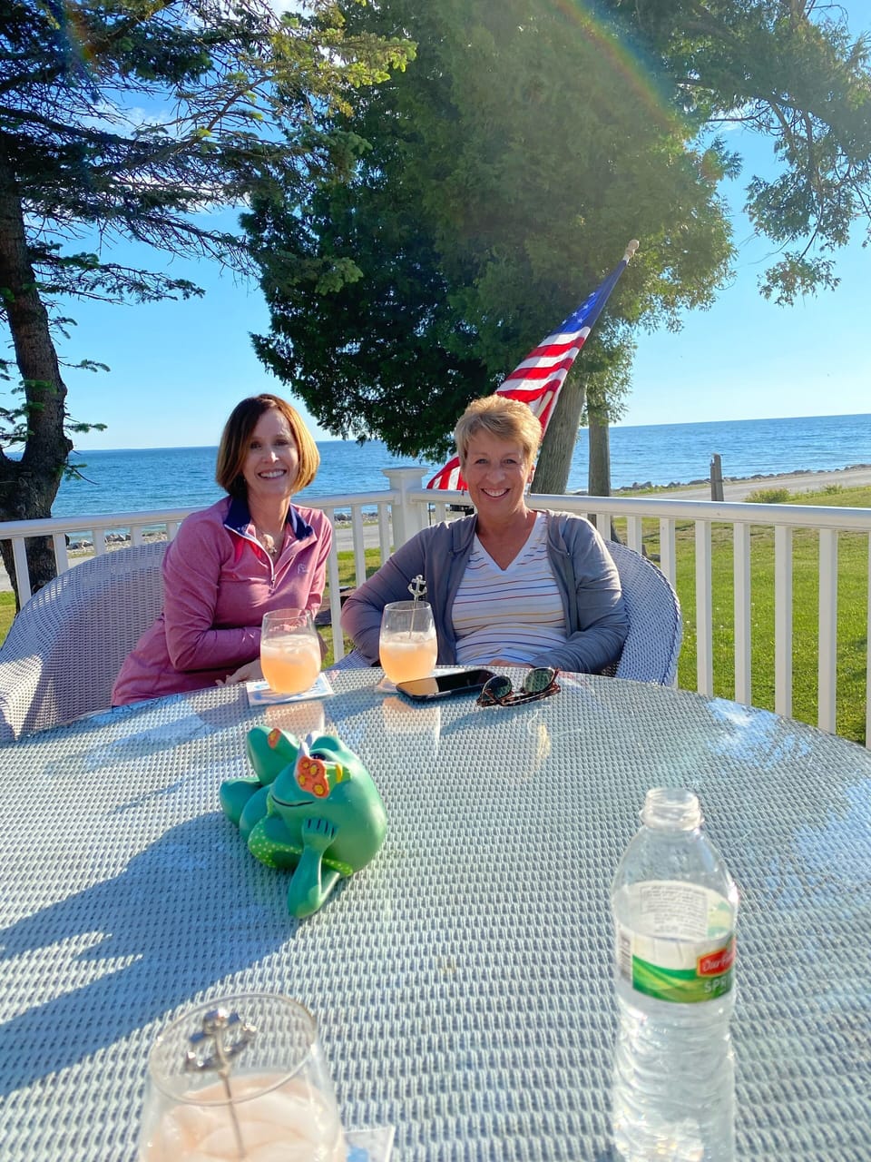 Cocktails on the deck