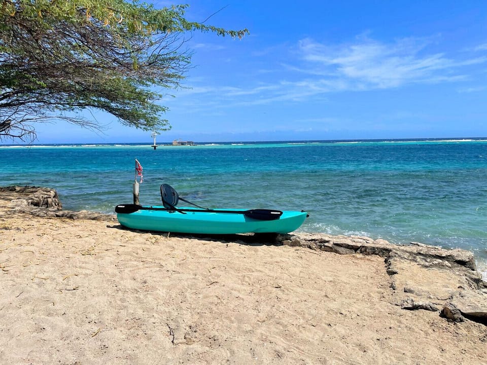 Kayak straight from your patio into the turquoise Caribbean bliss. Adventure awaits!