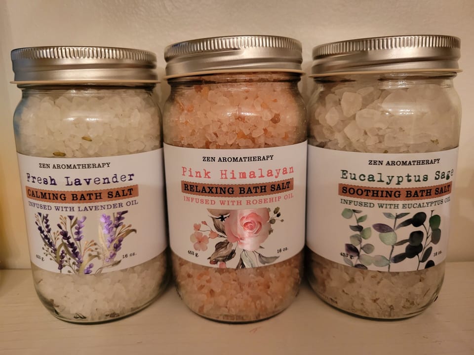 bath salts provided 