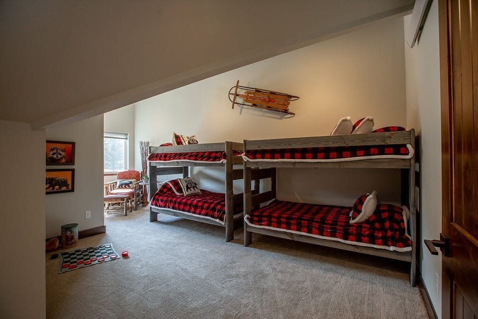 Bunk room upstairs.