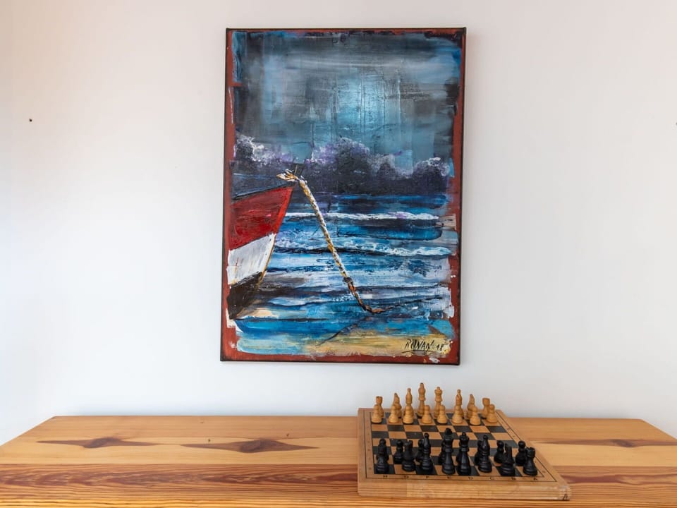 Table, Wood, Lighting, Rectangle, Paint, Chair, Flooring, Art, Floor, Wood Stain