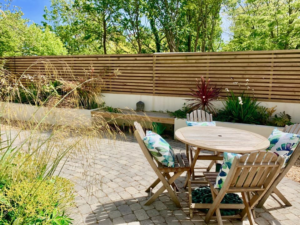 Sun trap patio garden