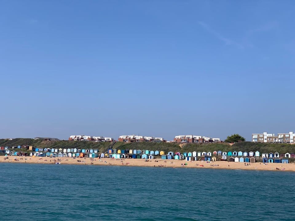 Milford On Sea from the water