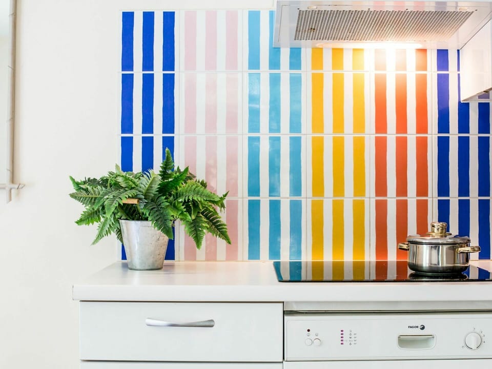 Cabinetry, Property, Plant, Product, Azure, Blue, Rectangle, Countertop, Purple, Interior Design