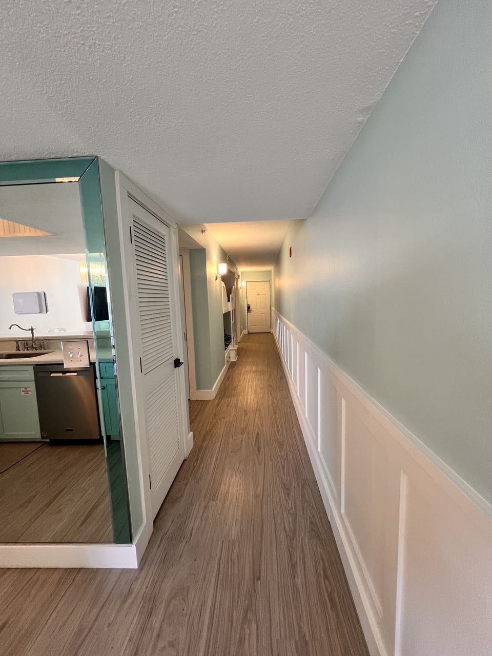 Hallway to entry door