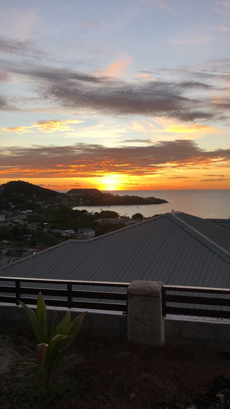 sunset views from apartment