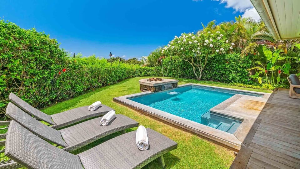 Kukuiula Makai Cottage #08 - Private Backyard Pool & Firepit - Parrish Kauai