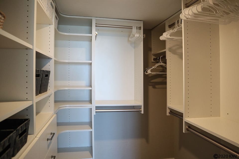 Walk In Closet in the Master Bedroom