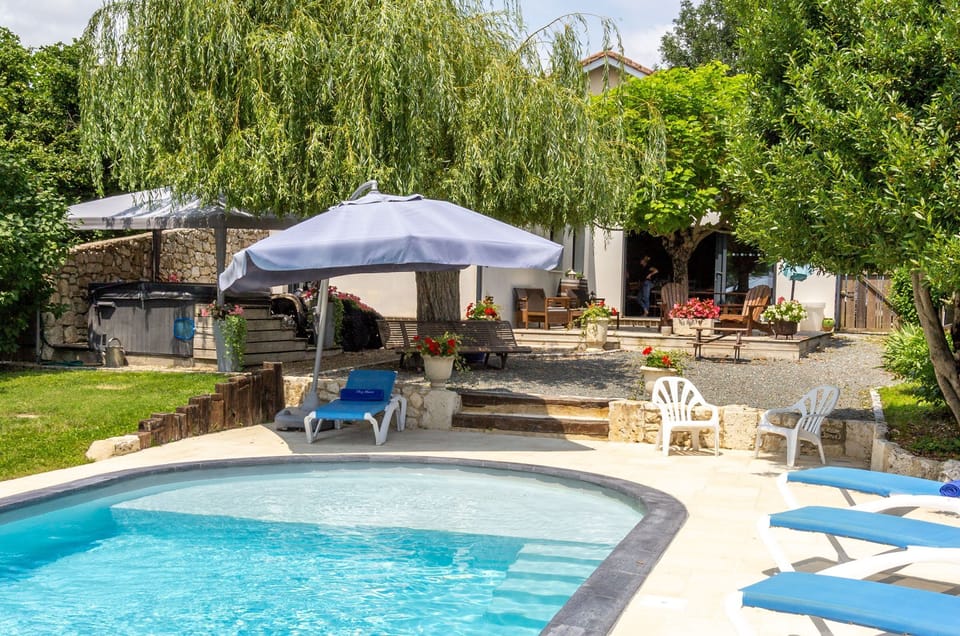 Hot tub and a heated pool