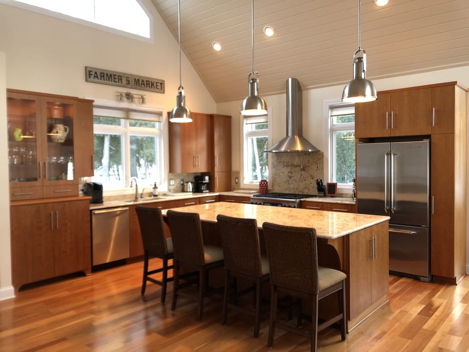 Gourmet Kitchen with Counter Seating  