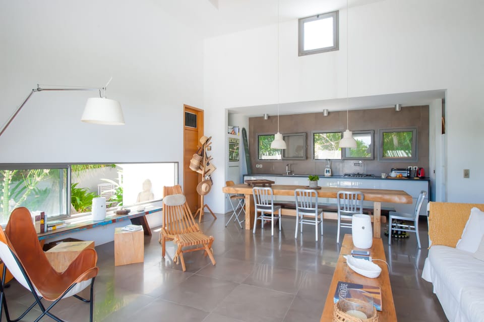 living with view of Japanese garden