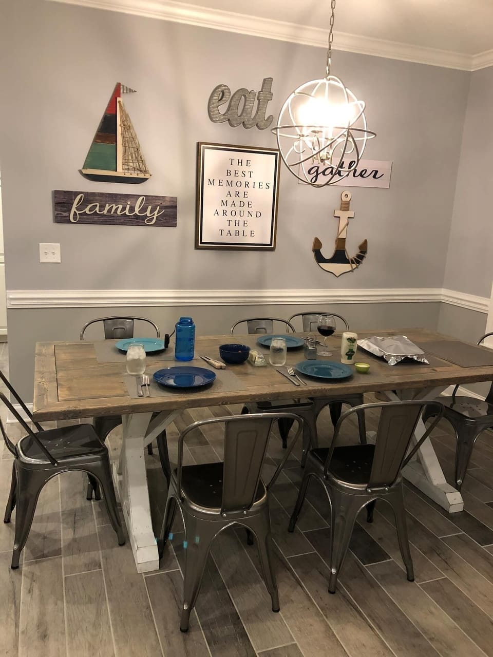 Dining area - tables seats 8