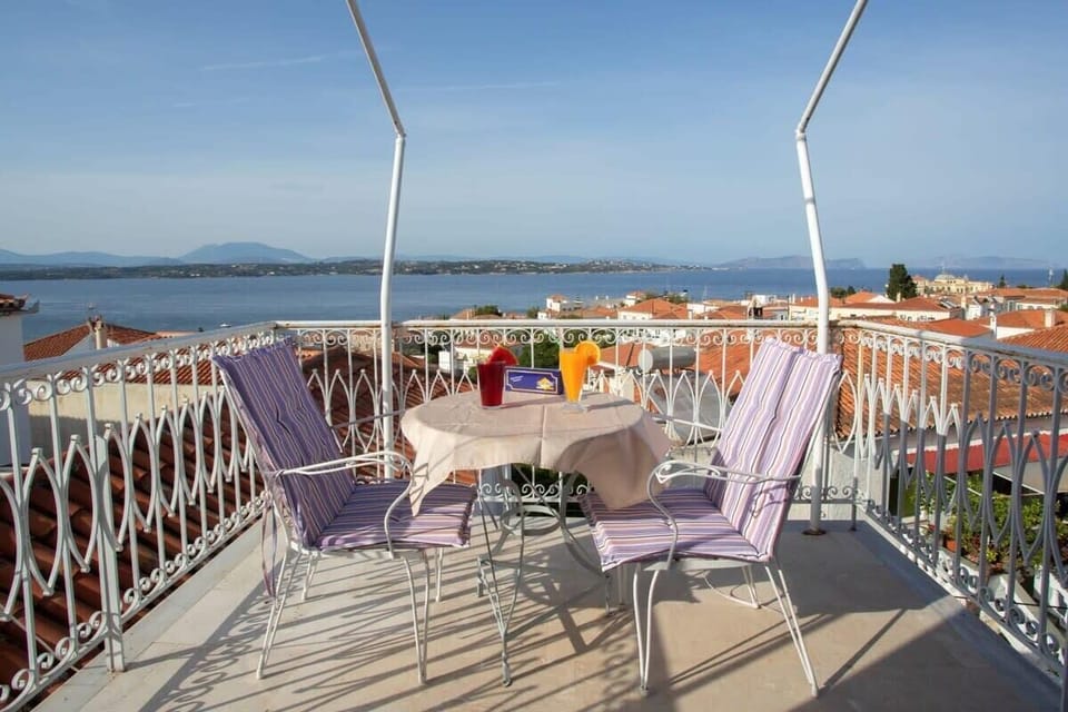 View from the private balcony of the room
