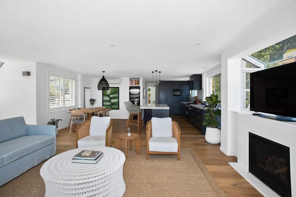 Lounge room with views over the harbour