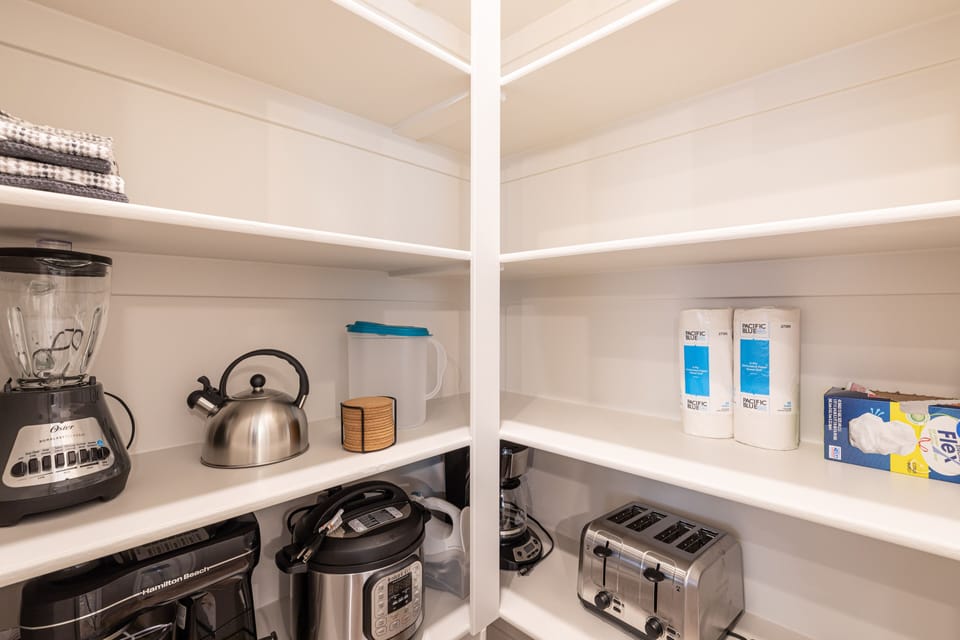 Pantry - View of the pantry and the appliances available for your use.