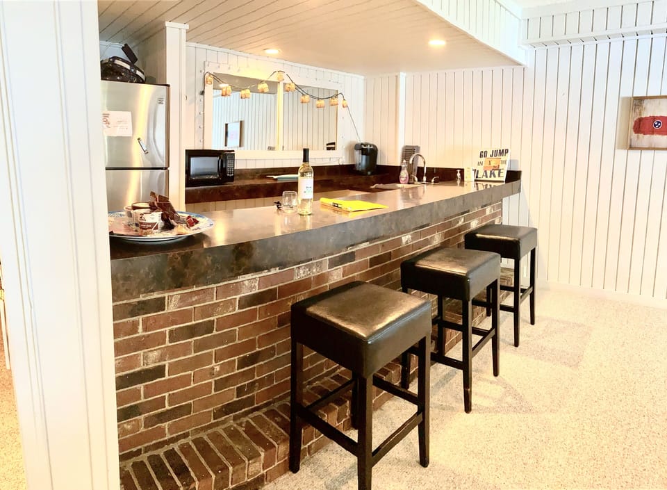 The bar where everyone likes to congregate.