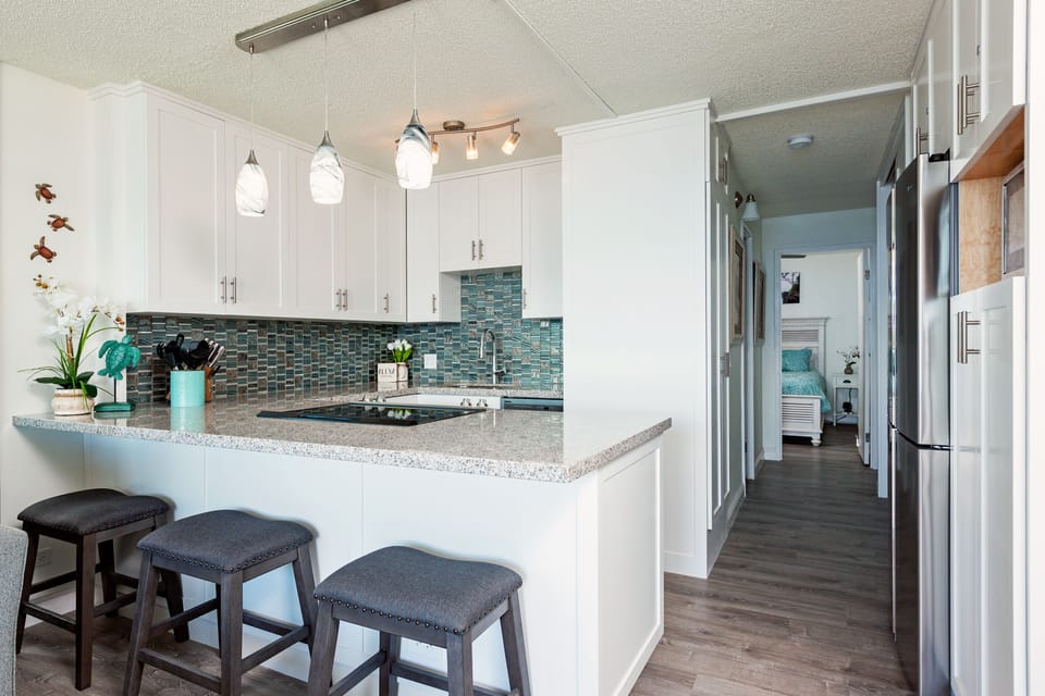 View from Kitchen to Bedroom