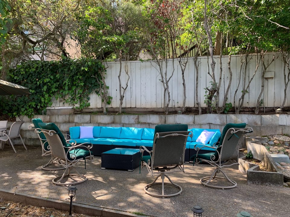 Relax, hang out, read a book or BBQ in the quiet private backyard