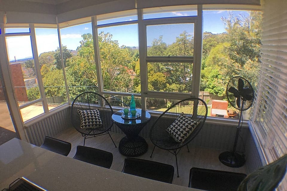 Sunroom seating and breakfast area