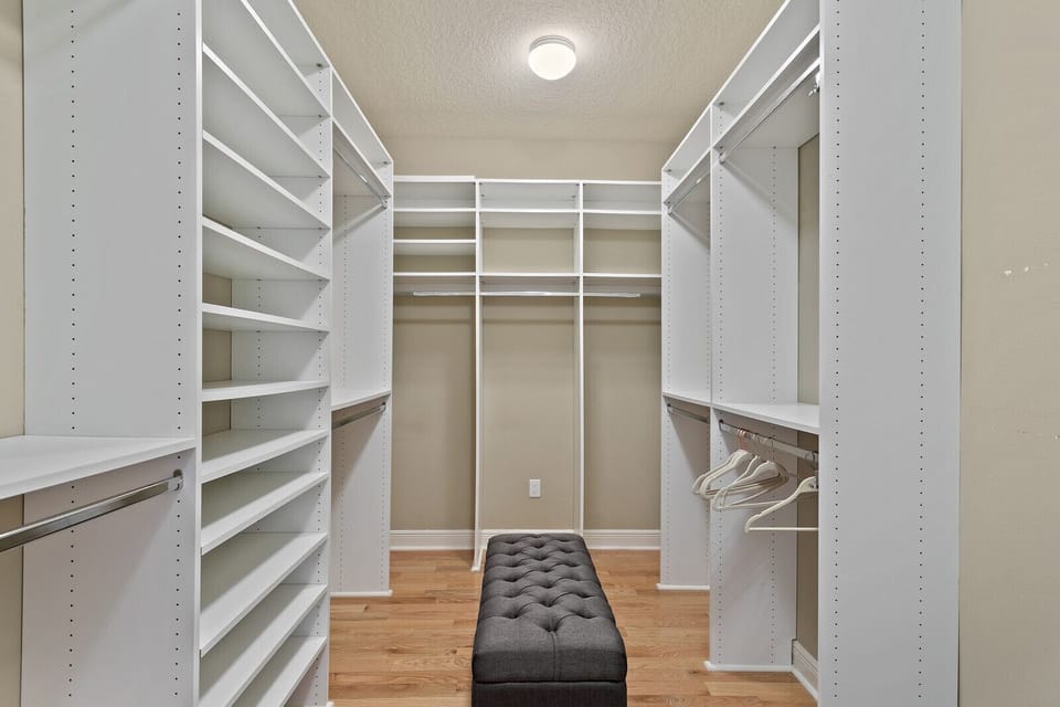 Upstairs master closet