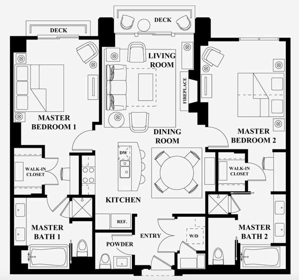 Two-Bedroom floorplan