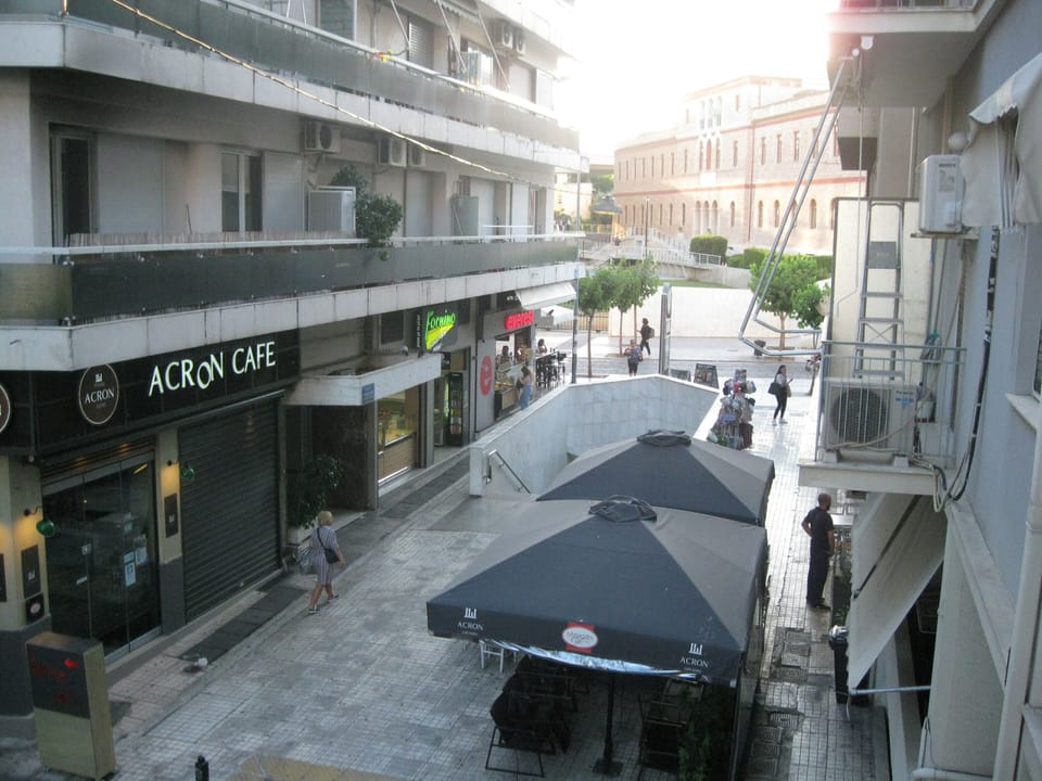Balcony view - Subway station, Acropolis museum