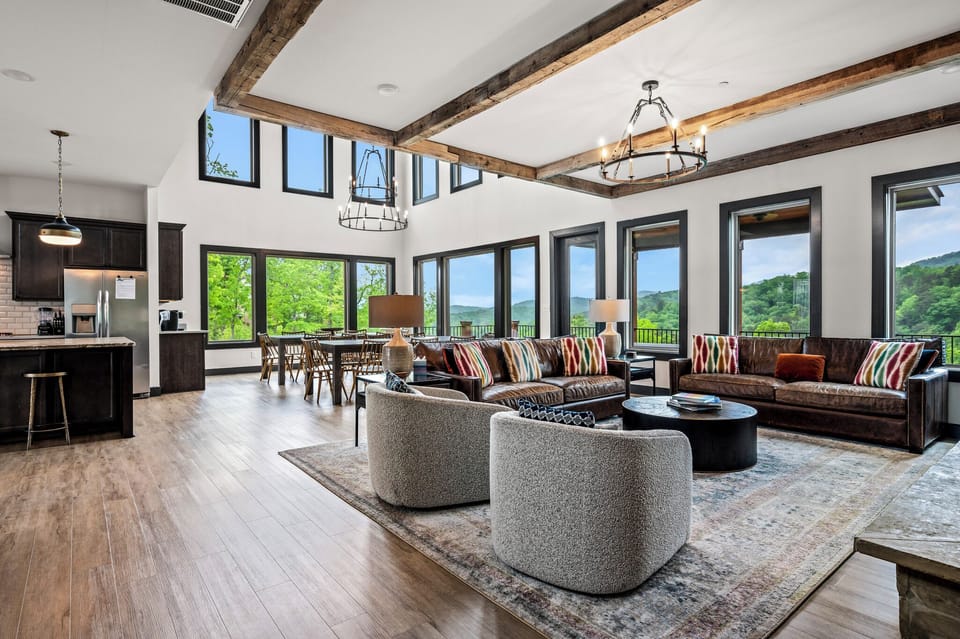 Put your feet up - this cabin's comfort game is strong!