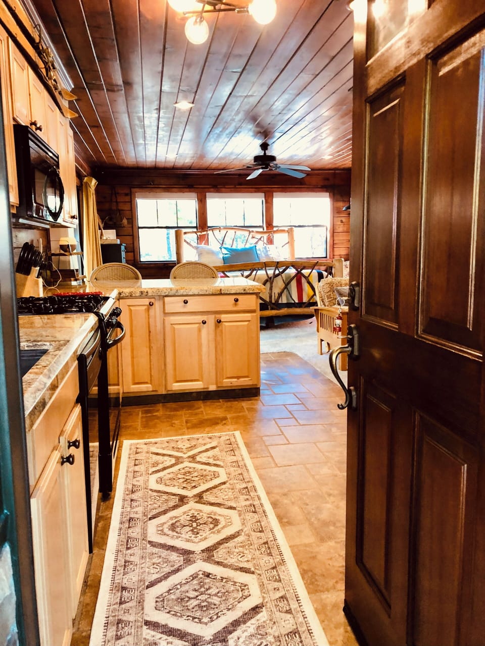 Entrance to this one room cabin.