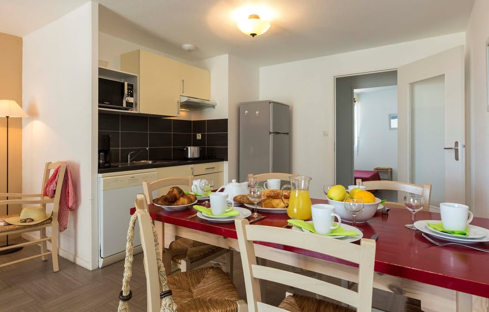 Enjoy a delicious homemade meal in the dining area with seating for your group.