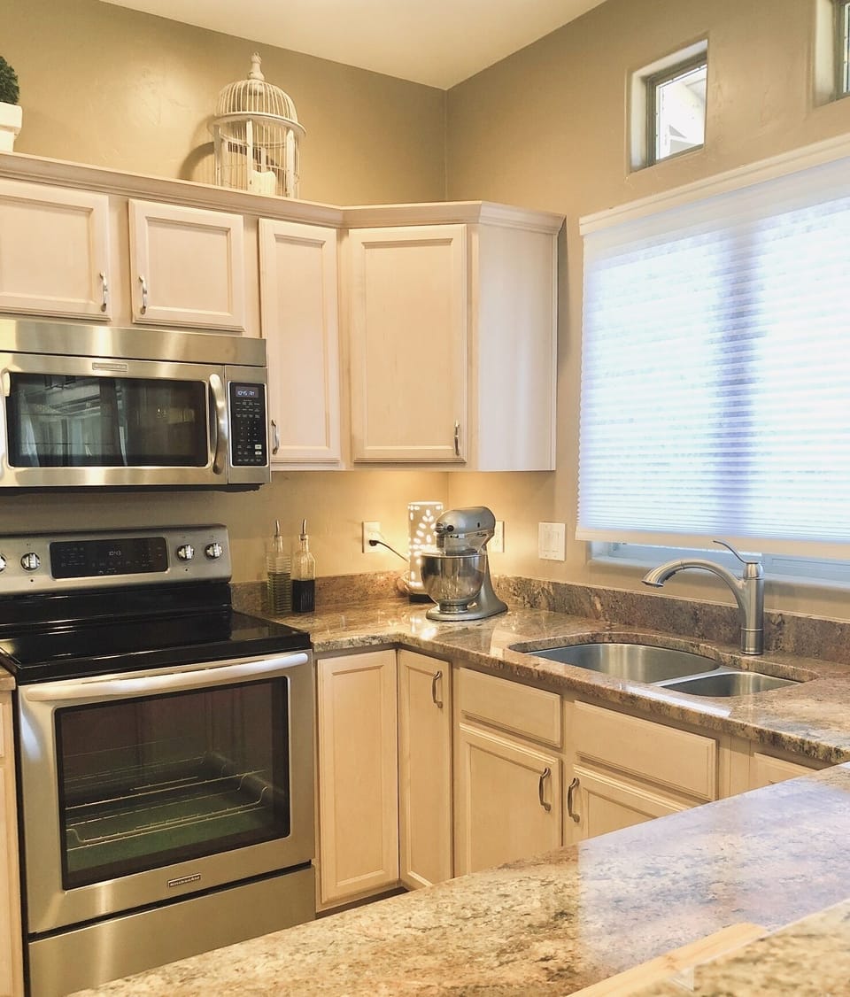 Fully stocked kitchen 