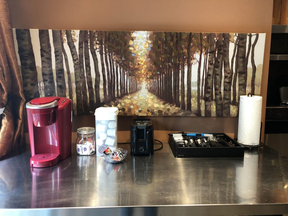 Coffee station.