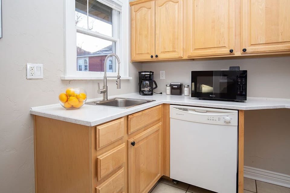 Kitchen with Microwave and Dishwasher