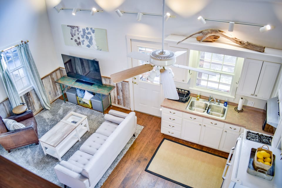 View of downstairs from loft