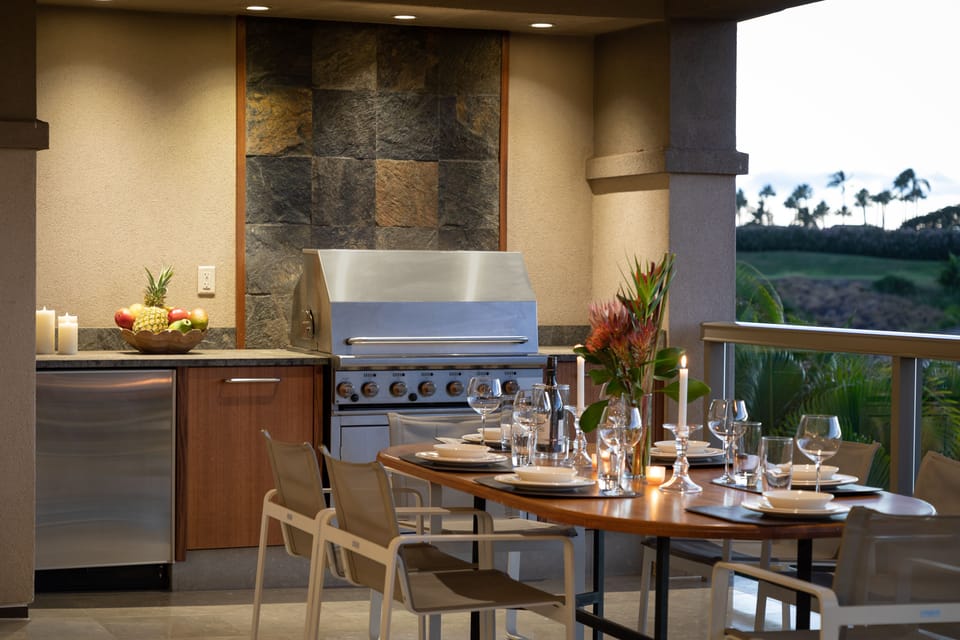 Wolf Grill and refrigerator